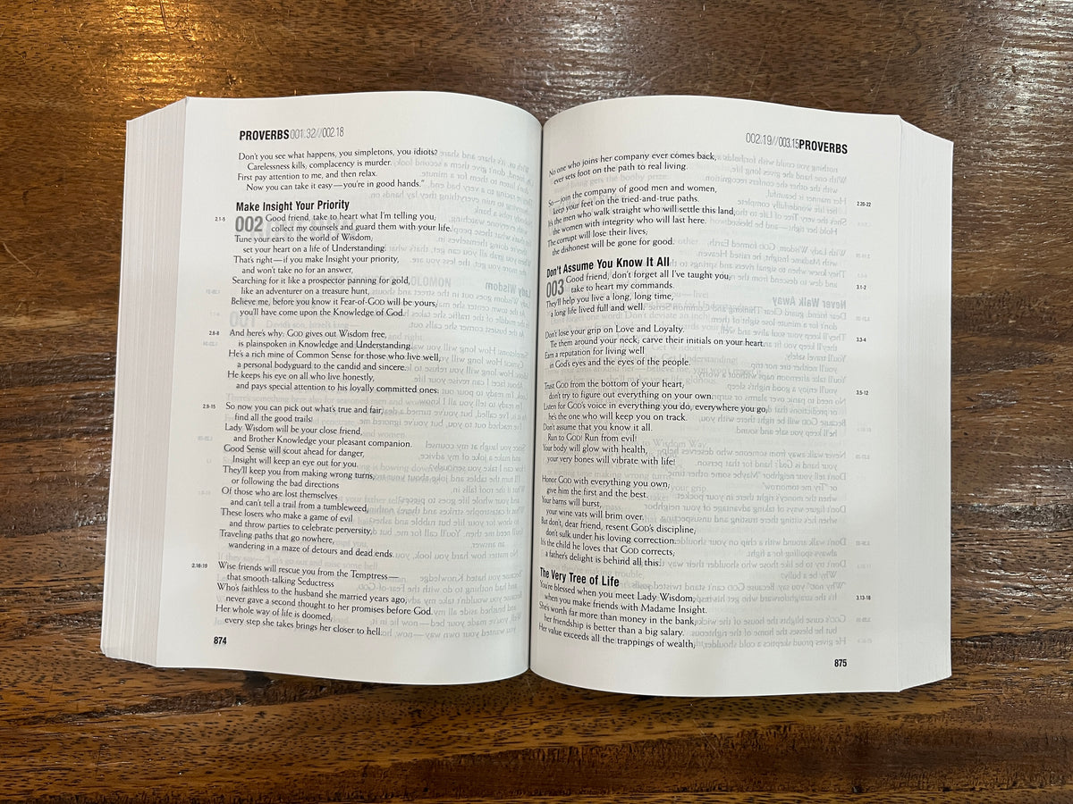 The Message//REMIX: The Bible in Contemporary Language (Softcover, Wood) (SALE ITEM)