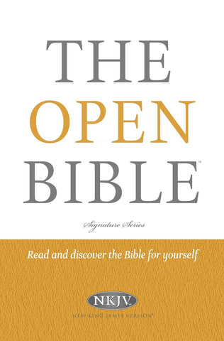 NKJV, The Open Bible, Hardcover (Signature) Hardcover
