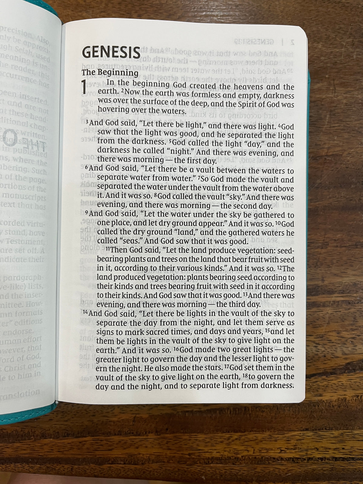 NIV Giant-Print Compact Bible Teal