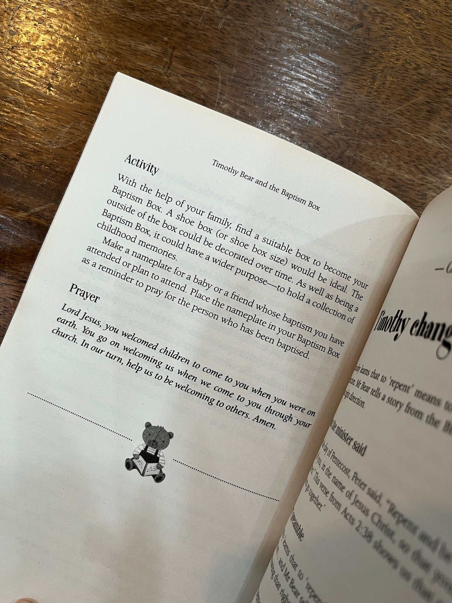 Timothy Bear and the Baptism Box: 12 Five-minute Stories and Simple Activities for Baptism Families (SALE ITEM)