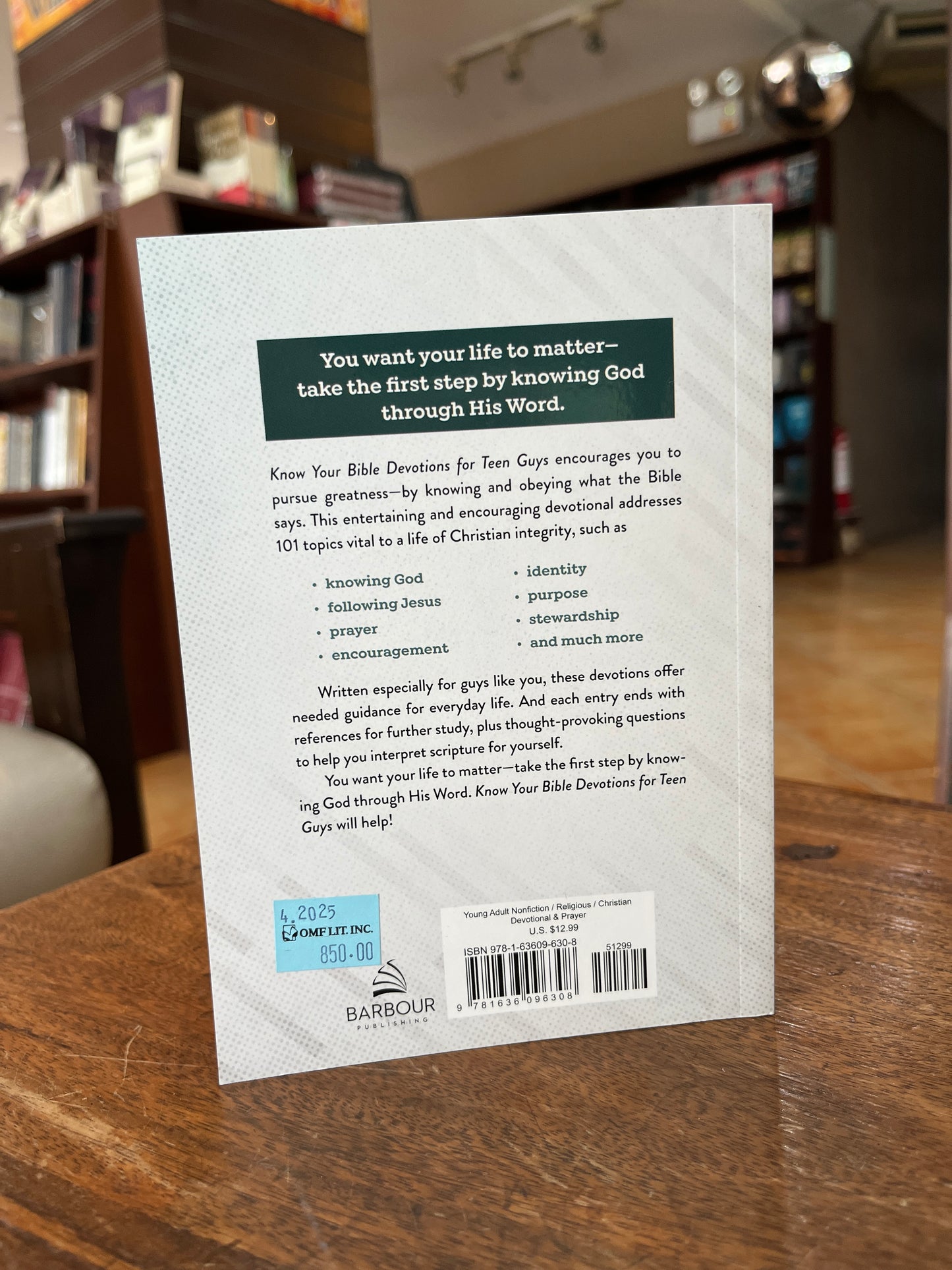 Know Your Bible Devotions for Teen Guys