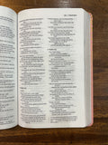 NIV Thinline Bible for Teens, Comfort Print--soft leather-look, pink (red letter)