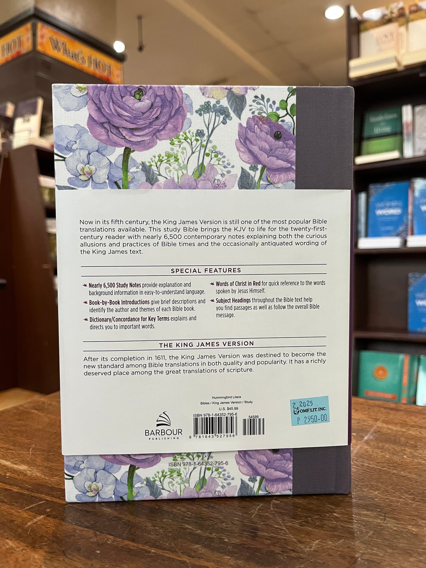 KJV Study Bible - Large Print [Hummingbird Lilacs]