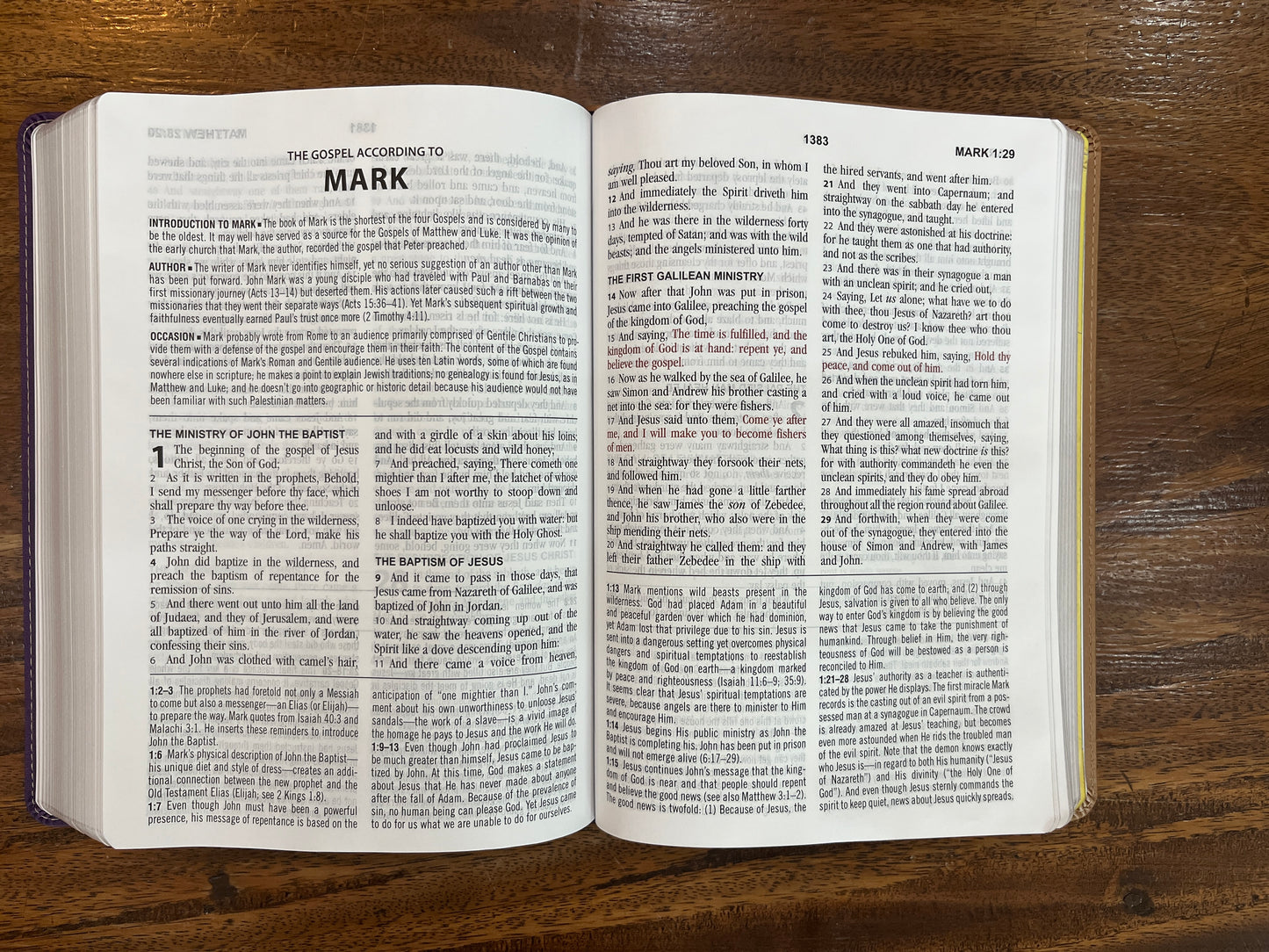 The KJV Study Bible, Large Print [Violet Floret]