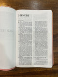 NIV Thinline Bible for Teens, Comfort Print--soft leather-look, pink (red letter)