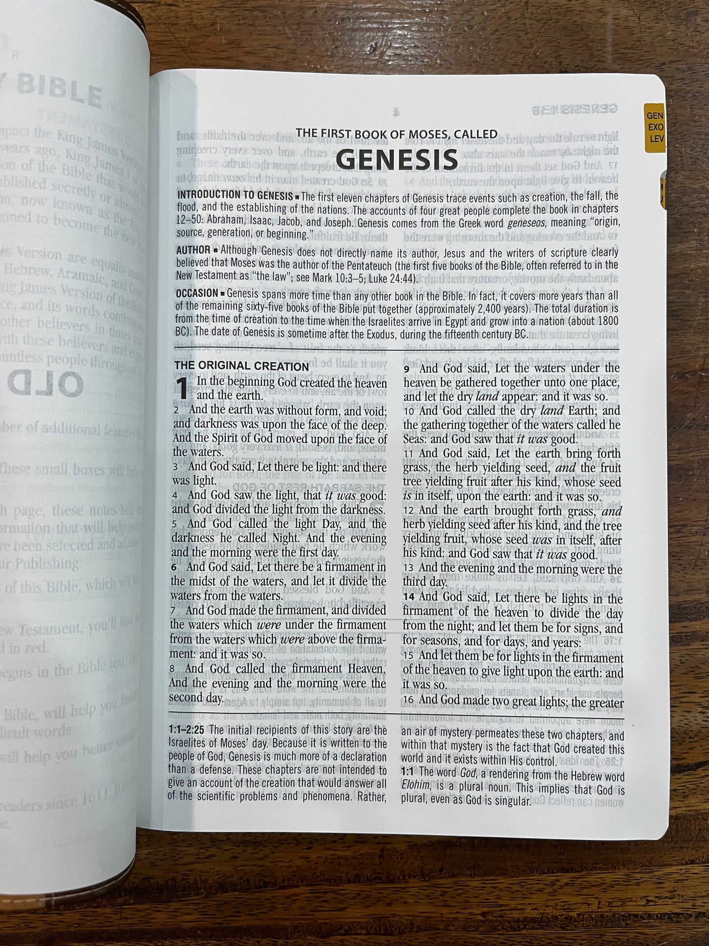 KJV Large-Print Study Bible--imitaion leather, copper (indexed)