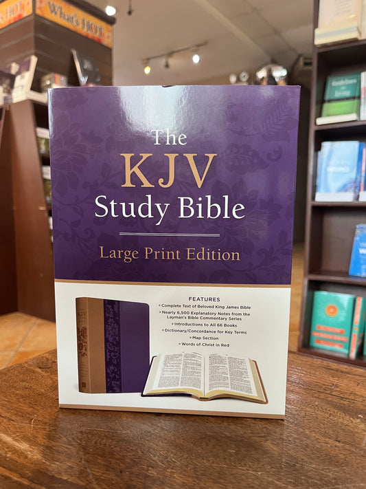 The KJV Study Bible, Large Print [Violet Floret]