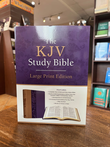 The KJV Study Bible, Large Print [Violet Floret]