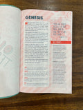 NLT Girls Life Application Study Bible (LeatherLike, Teal/Pink Flowers)