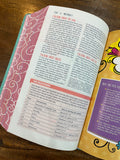 NLT Girls Life Application Study Bible (LeatherLike, Teal/Pink Flowers)