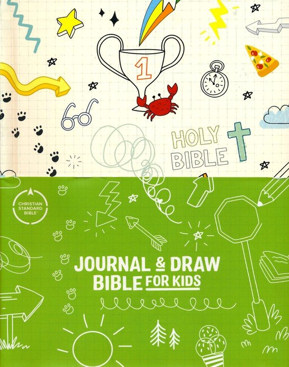 CSB Journal and Draw Bible for Kids White (OM)
