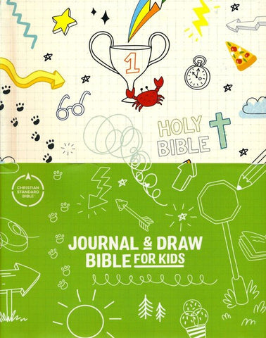 CSB Journal and Draw Bible for Kids White (OM)