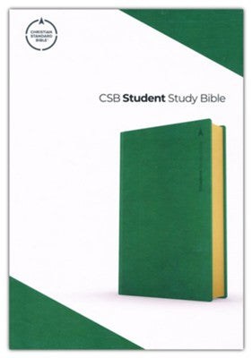 CSB Student Study Bible--soft leather-look, emerald (OM)