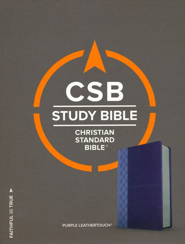CSB Study Bible, Purple LeatherTouch (OM)
