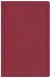 CSB Deluxe Gift Bible--soft leather-look, burgundy (OM)