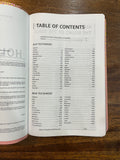 NIV Thinline Bible for Teens, Comfort Print--soft leather-look, pink (red letter)