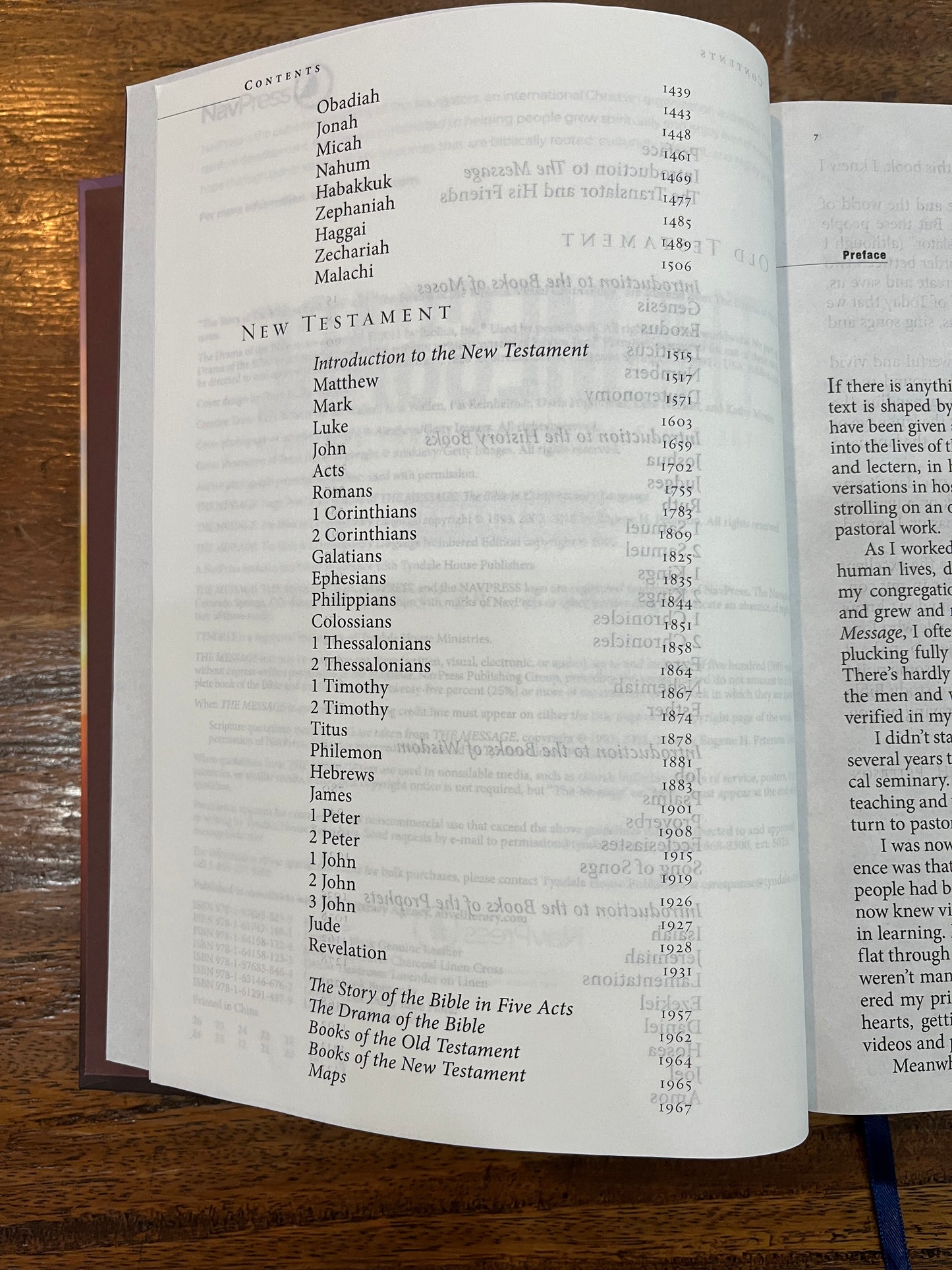 The Message Large Print (Hardcover): The Bible in Contemporary Language