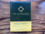 The Living Bible Large Print Edition (Hardcover, Green)