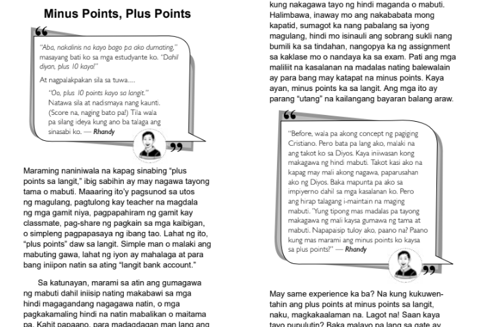 ILANG POINTS BA PARA MAKARATING SA LANGIT?