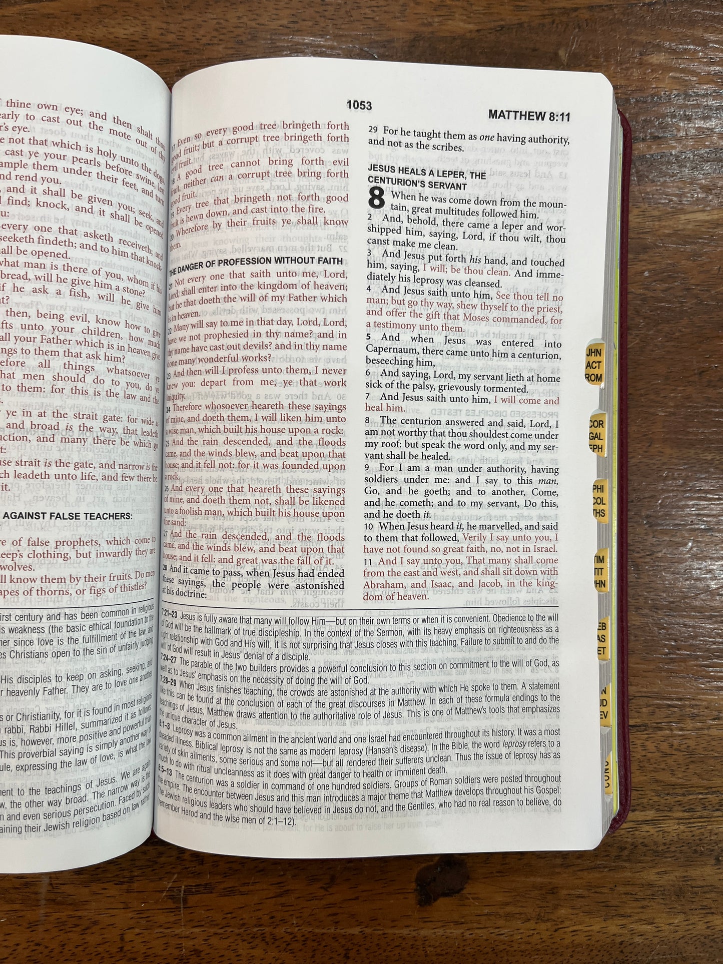 The KJV Study Bible, Indexed [Crimson Bouquet]