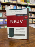 NKJV, End-of-Verse Reference Bible, Compact, Leathersoft, Teal, Red Letter, Comfort Print