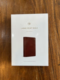 ESV Large Print Bible (TruTone, Deep Brown)