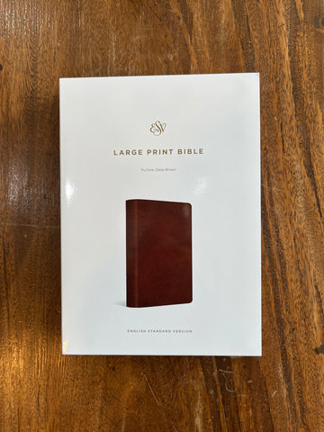 ESV Large Print Bible (TruTone, Deep Brown)