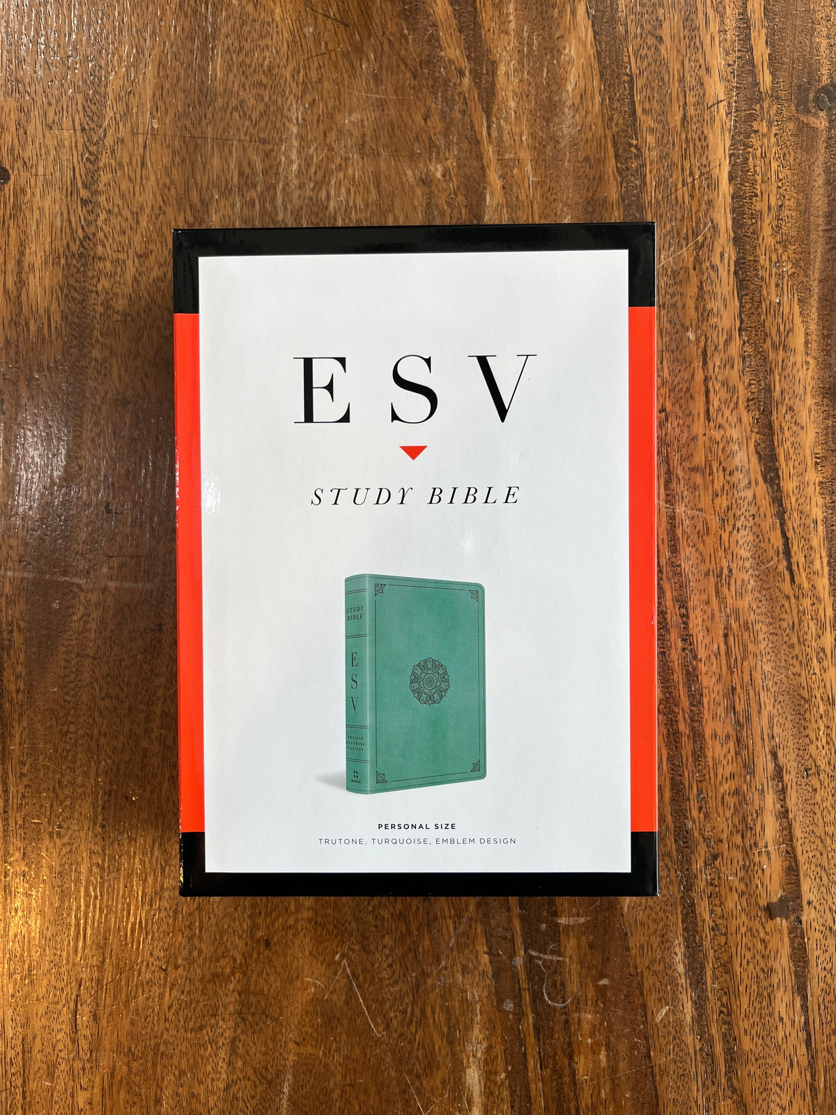 ESV Study Bible, Personal Size (TruTone Imitation Leather, Turquoise with Emblem Design)