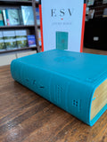ESV Study Bible, Personal Size (TruTone Imitation Leather, Turquoise with Emblem Design)