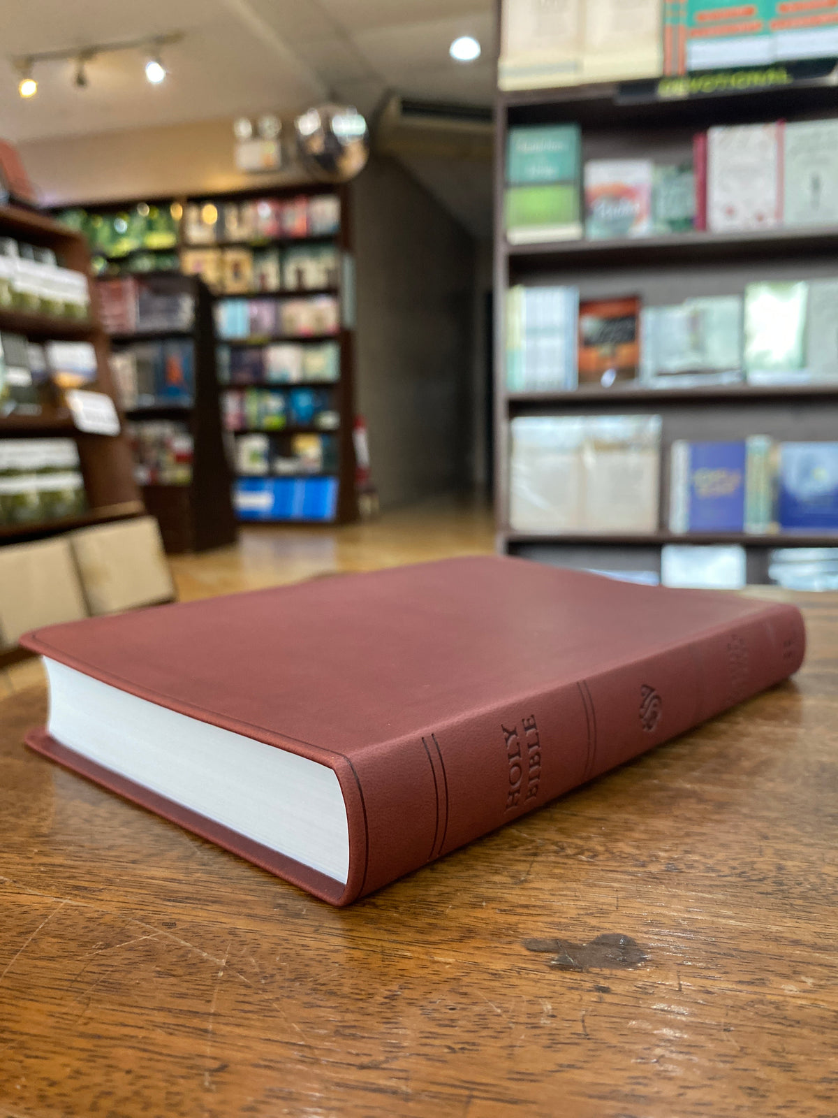 ESV Large Print Value Thinline Bible (TruTone, Chestnut), Leather, imitation, Brown