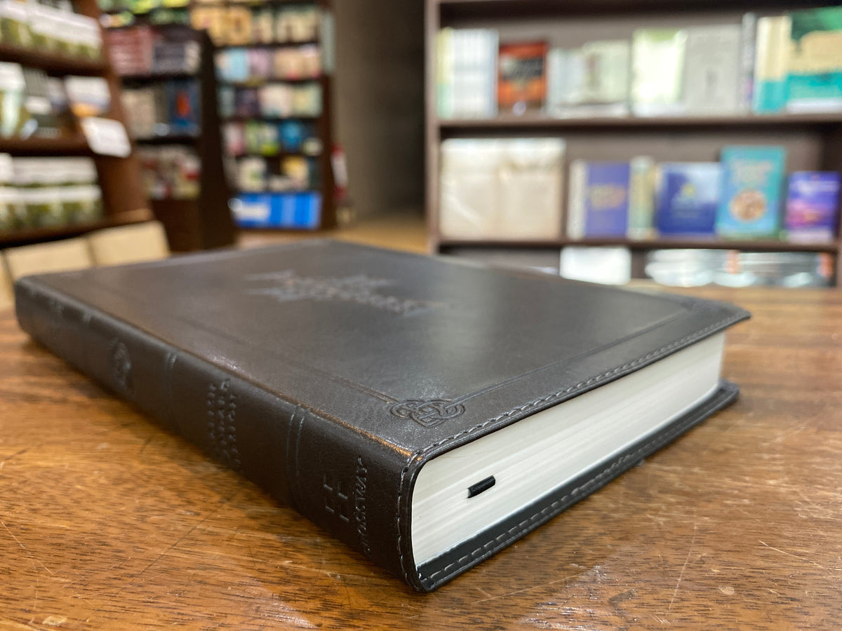 ESV Thinline Charcoal With Celtic Cross Design