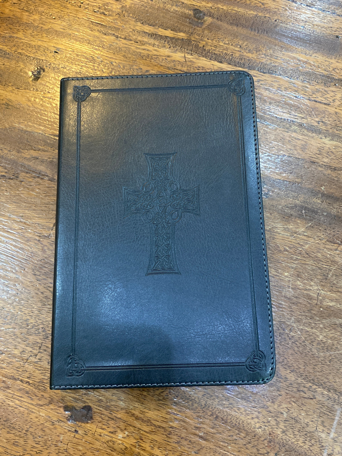 ESV Thinline Charcoal With Celtic Cross Design
