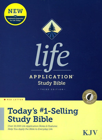 KJV Life Application Study Bible, Third Edition (Red Letter, Hardcover, Indexed) (OM)