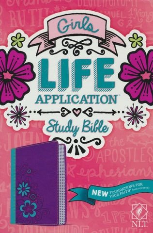 NLT Girls Life Application Study Bible (Purple/Teal)