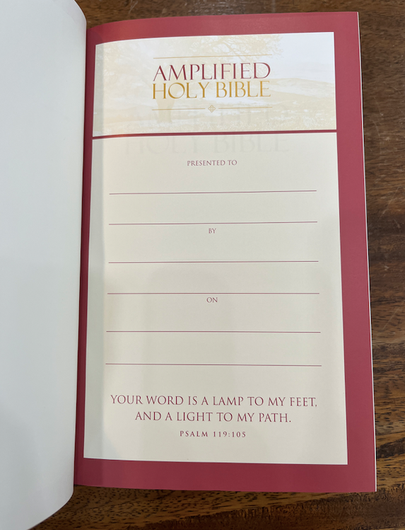 Amplified Holy Bible (Hardcover)