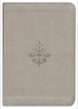 ESV Large Print Compact Bible, Red Letter--soft leather-look, stone, branch