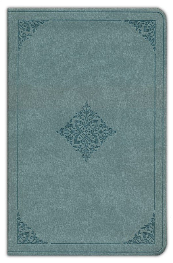 ESV Premium Gift Bible--soft leather-look, paris sky, fleur-de-lis