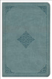 ESV Premium Gift Bible--soft leather-look, paris sky, fleur-de-lis