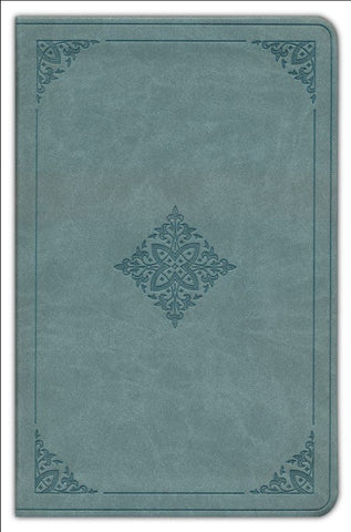 ESV Premium Gift Bible--soft leather-look, paris sky, fleur-de-lis
