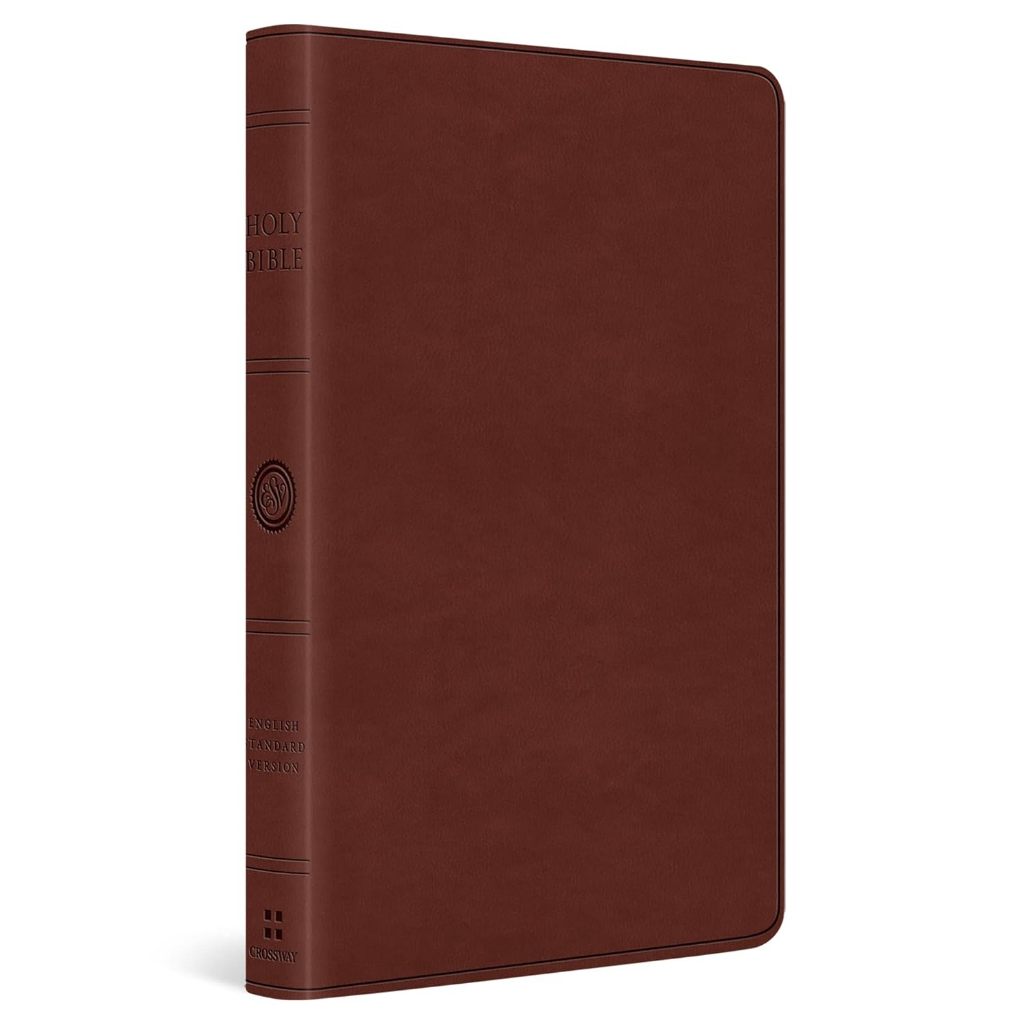 ESV Large Print Value Thinline Bible (TruTone, Chestnut), Leather, imitation, Brown