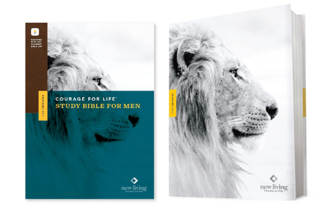 NLT Courage For Life Study Bible for Men, Filament Enabled (Hardcover)