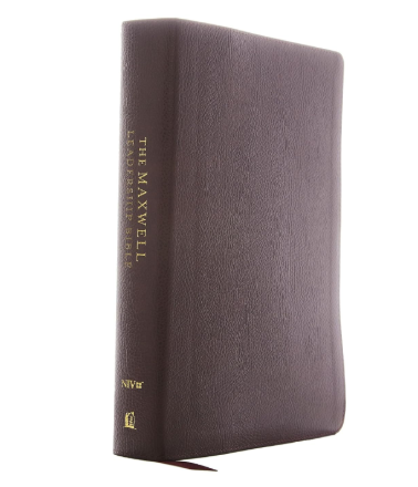 NIV, Maxwell Leadership Bible, 3rd Edition, Premium Bonded Leather, Burgundy, Comfort Print