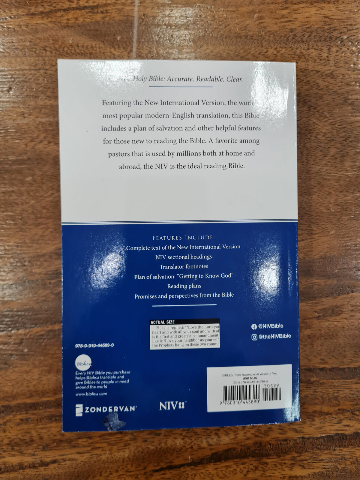 NIV Economy Bible (Paperback)