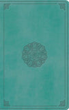 ESV Large Print Value Thinline Bible (TruTone, Turquoise, Emblem Design)