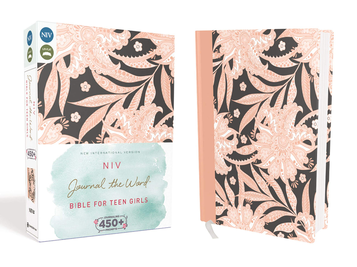 NIV Journal the Word Bible for Teen Girls (Hardcover, Pink Floral)