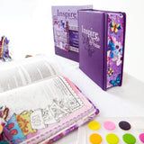 NLT Inspire PRAISE Bible (LeatherLike, Hardcover, Purple)