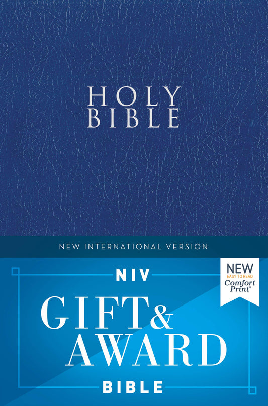 NIV Gift and Award Bible (Comfort Print, Leather-look, Blue)