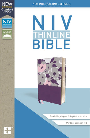 NIV Thinline Bible (Leathersoft, Purple)