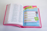 NLT Girls Life Application Study Bible (Imitation Leather, Teal/Yellow)