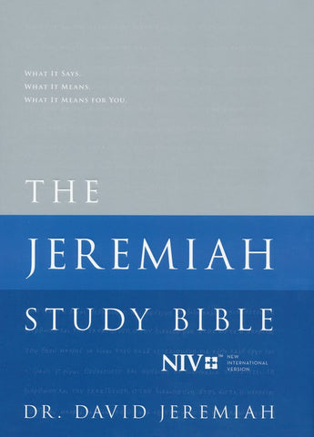 NIV The Jeremiah Study Bible (Jacketed Hardcover)